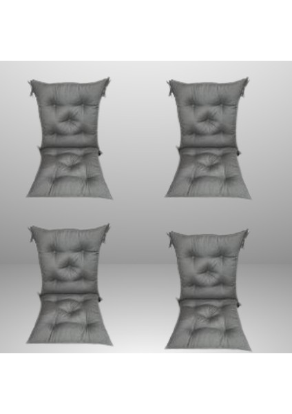 Sırtlı Sandalye Minderi 40X85 cm Antrasitgri