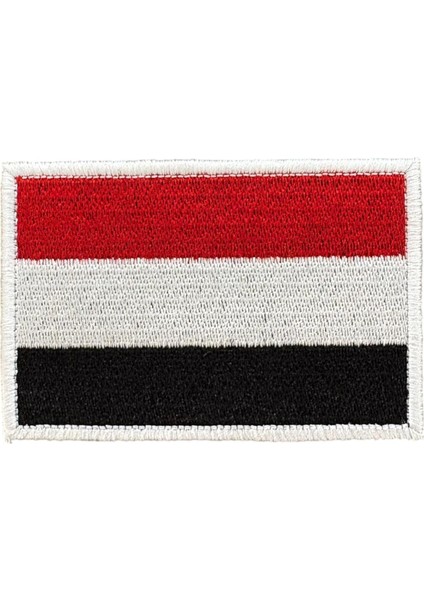 Yemen Bayrağı Nakış Patch Peç - 8x5 cm