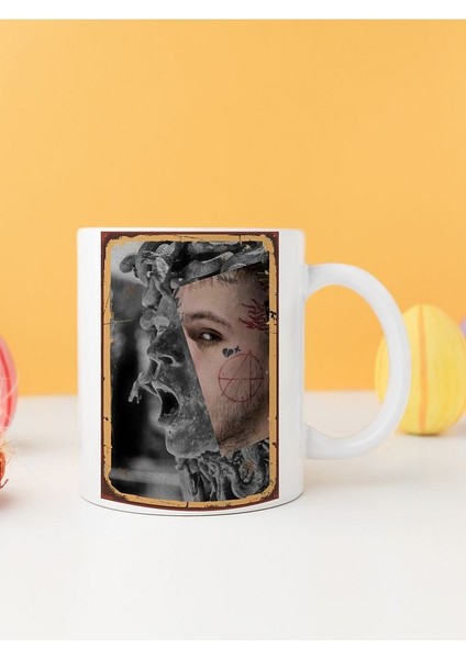 Retro Baskılı Kupa Bardak