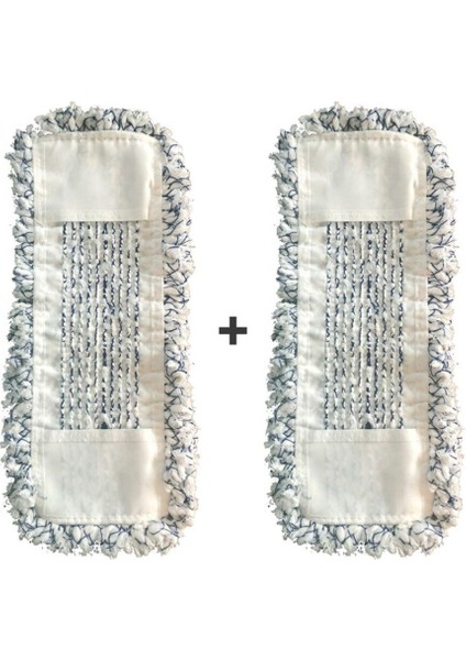 Yedek Mikrofiber Mop 40 cm x 2 Adet, Temizlik Kolaylığı Sağlar