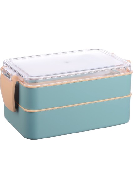 Turkuaz Çok Katlı Yemek Saklama Kabı Seti Çatal Kaşık Dahil fiyatları