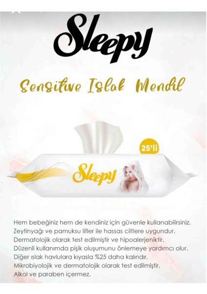 Sensitive Islak Bebek Mendili 25 Li 20 Paket Koroplast Temizlik Eldiveni fiyatları