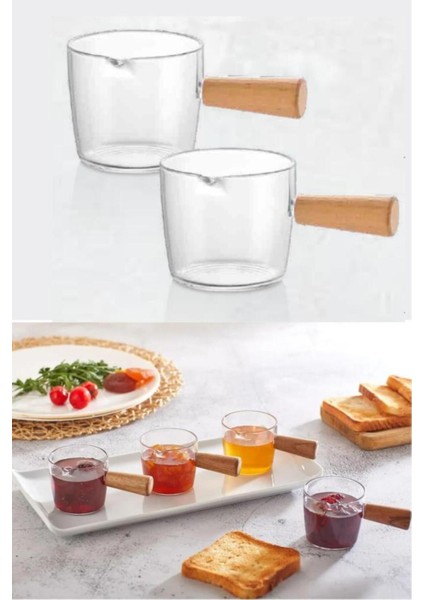 Turuncu Ahşap 4'lü Baharat Takımı, 2 Sosluk ve 2 Tuzluk Seti fiyatları