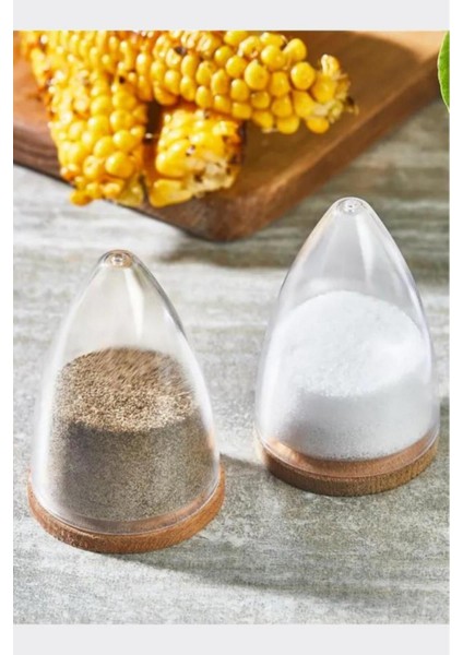 Turuncu Ahşap 4'lü Baharat Takımı, 2 Sosluk ve 2 Tuzluk Seti modelleri