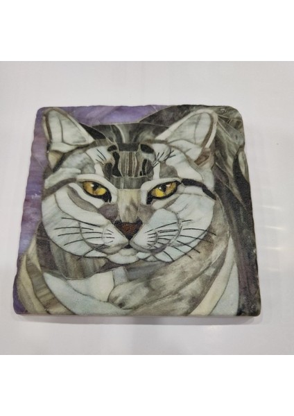 Doğal Taşlı Dekoratif Banyo Gider Kapağı, 10X10 Cm, Şık Tasarım