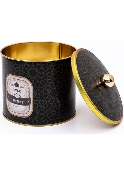 Çok Amaçlı Metal Saklama Kabı, Dekoratif, 14X10 Cm, 1.3 Litre, Renkli modelleri