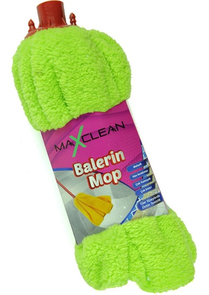 Yeşil Balerin Mop Welfost Yedek Başlık 45X60, Temizlik Için Uygun