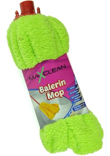 Yeşil Balerin Mop Welfost Yedek Başlık 45X60, Temizlik Için Uygun modelleri