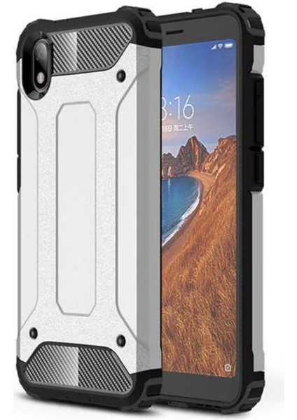Xiaomi Redmi 7A Kılıf Armor Hybrid Zırh Silikon