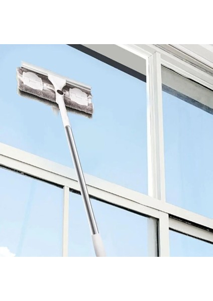 Mandallı Kıskaçlı Çok Amaçlı Cam Silme Mopu, Yedek Mikrofiber Bezli fiyatları
