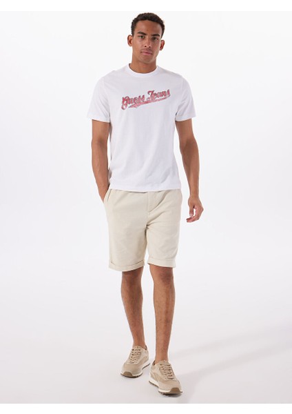 Beyaz Erkek Regular Fit Desenli T-Shirt M5GI54K8FQ4G011 Gj Ss Cn Reg 1981 fiyatları