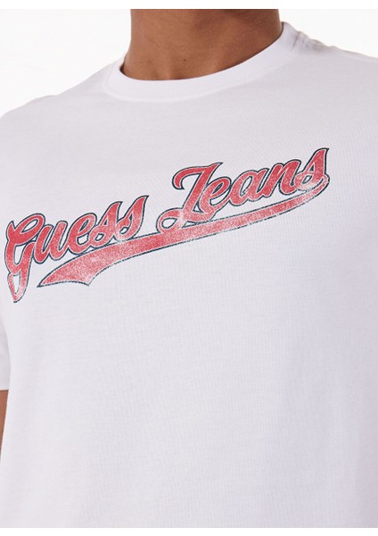 Beyaz Erkek Regular Fit Desenli T-Shirt M5GI54K8FQ4G011 Gj Ss Cn Reg 1981 fırsatları