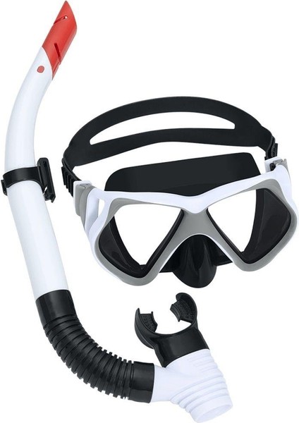 Bestway Maske ve Snorkel Temp Slikon 24069 Beyaz