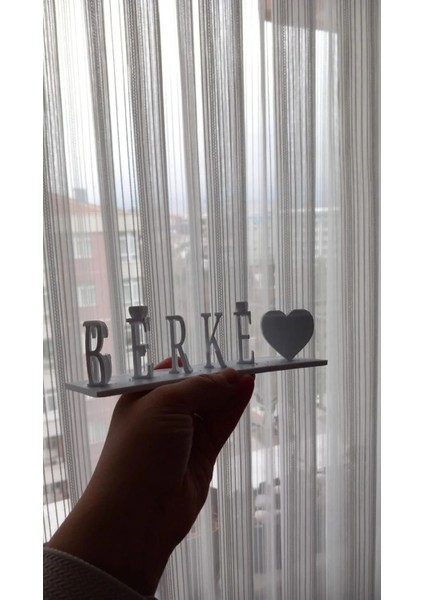 Çift Taraflı Dekoratif Isim Standı