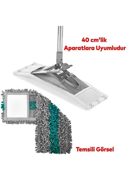Gri-Turkuaz Mikrofiber Mop Yedeği 40 Cm, Temizlik ve Kurulama Için Ideal fiyatları