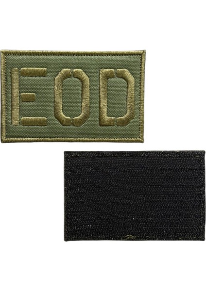 Yeşil Zemin Eod Nakış Patch Peç - 9x5 cm fiyatları