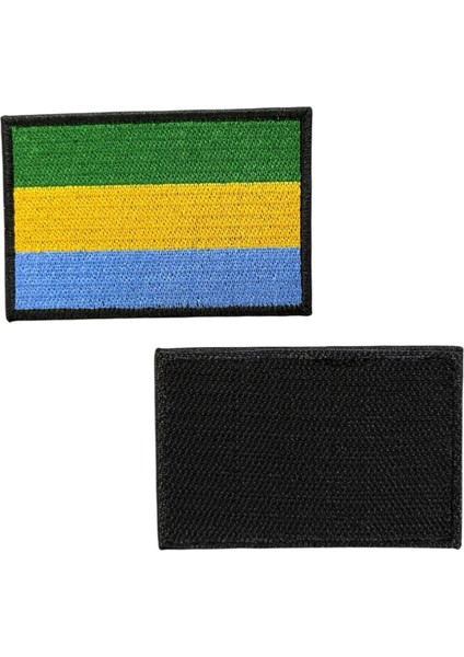 Gabon Bayrağı Nakış Patch Peç - 8x5 cm fiyatları