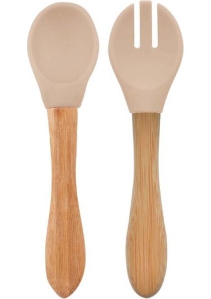 Nessiworld Mama Kaşığı ve Çatal Seti Bubble Beige