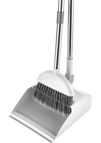 Beyaz Çelik Saplı Çok Amaçlı Faraş ve Temizlik Seti