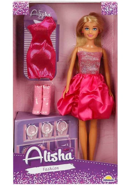 Alisha Gece Elbiseli Bebek Oyun Seti – Moda Tutkunları Için Parıltılı Bir Dünya! fiyatları