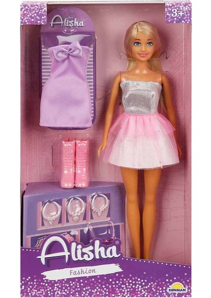 Alisha Gece Elbiseli Bebek Oyun Seti – Moda Tutkunları Için Parıltılı Bir Dünya! fırsatları