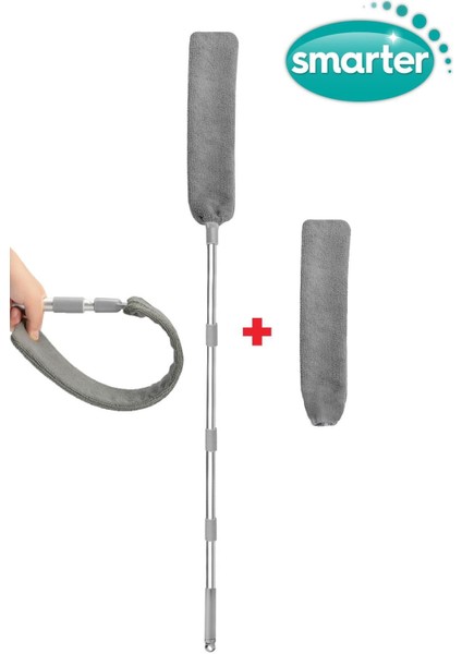 Esnek Mikrofiber Mop ve Yedekli Toz Toplayıcı, Pratik Temizlik Aracı