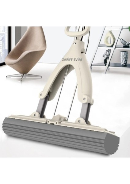 Süngerli Sıkmalı Yer Temizliği Paspas Seti + Yedek Süngerli Kelebek Tasarım