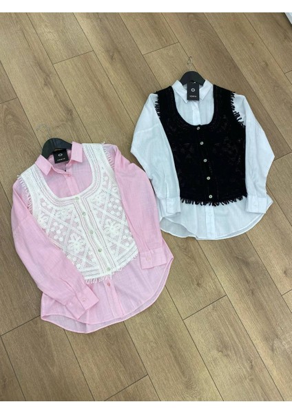Kadın Dantel Detay Düğmeli Triko Yelek fırsatları