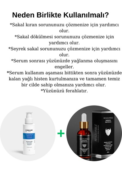 Seyrek Sakal ve Köselik Sorunu Için Sakal &bıyık Serumu ve Yüz Yıkama Şampuanı fiyatları