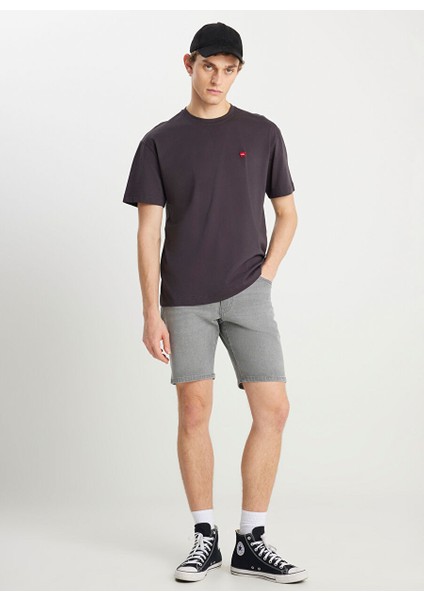 Antrasit Erkek Relaxed T-Shirt MW7NM203877M39 Relaxed Fit Small