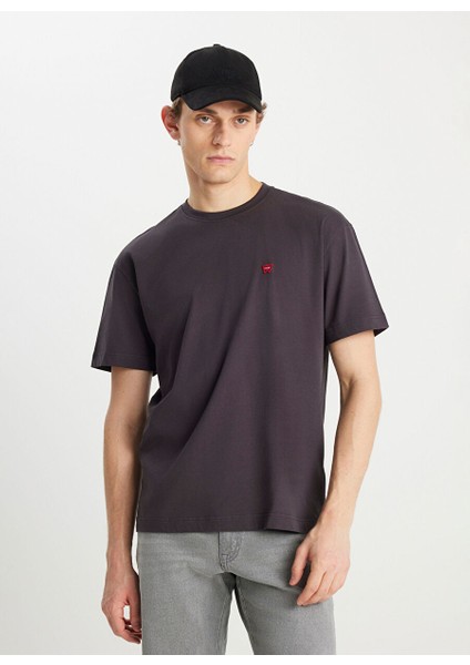 Antrasit Erkek Relaxed T-Shirt MW7NM203877M39 Relaxed Fit Small fiyatları