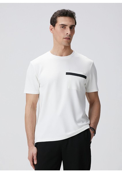 Ekru Erkek Slim Fit T-Shirt 1094079