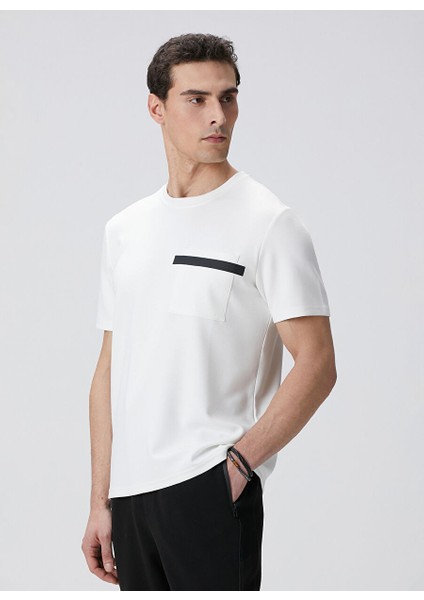 Ekru Erkek Slim Fit T-Shirt 1094079 fırsatları