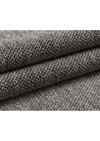 Bukle Kilim Düz Yumuşak Sisal Jüt Taban Polipropilen Tozumaz Oda Koridor Halısı Gri Renk