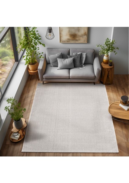 Bukle Kilim Düz Yumuşak Sisal Jüt Taban Polipropilen Tozumaz Oda Koridor Halısı Krem Renk fiyatları