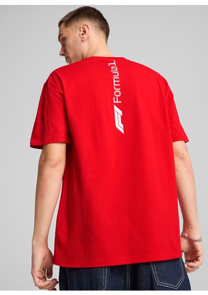 Kırmızı Erkek Regular Fit T-Shirt 63012203 F1 Ess+ Graphic Tee -Relax modelleri