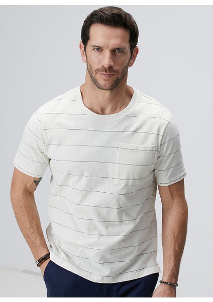 Lacivert Erkek Comfort Fit T-Shirt 1094370