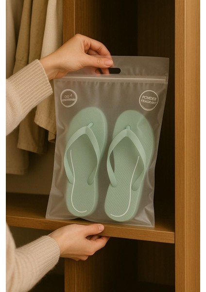 Şeffaf 3 Adet Ayakkabı Ambalaj Çantası Ayakkabı Taşıma Poşeti 44X50 cm fırsatları