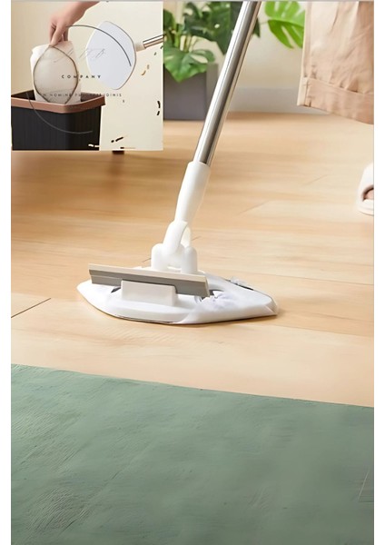 Pratik Çek Çekli Mop ile Temizlik Keyfi, Islak Mendil Uyumlu Profesyonel Paspası