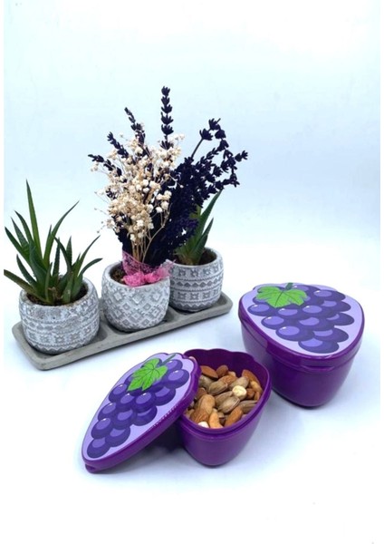 Iki'li Iç Içe Geçebilen Renkli Saklama ve Beslenme Kabı Seti (550 ml + 250 Ml) modelleri