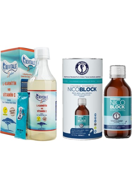 Devitale Splus 500 ml + Nicoblok Lipoxamaal B3 500 ml