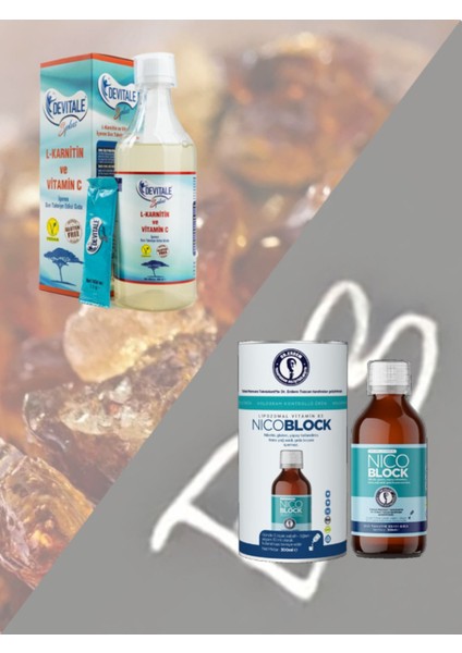 Devitale Splus 500 ml + Nicoblok Lipoxamaal B3 500 ml fırsatları