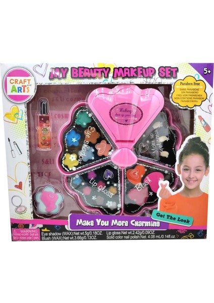 Craft & Arts My Beauty Makeup Set – Çocuk Makyaj Seti 5+ Yaş, Paraben Içermez