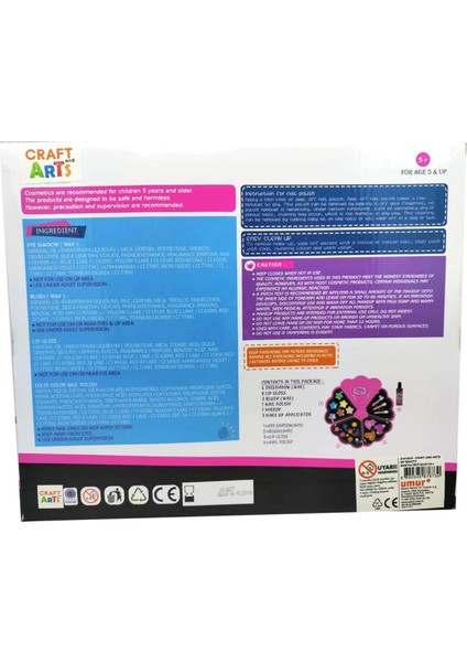 Craft & Arts My Beauty Makeup Set – Çocuk Makyaj Seti 5+ Yaş, Paraben Içermez fiyatları