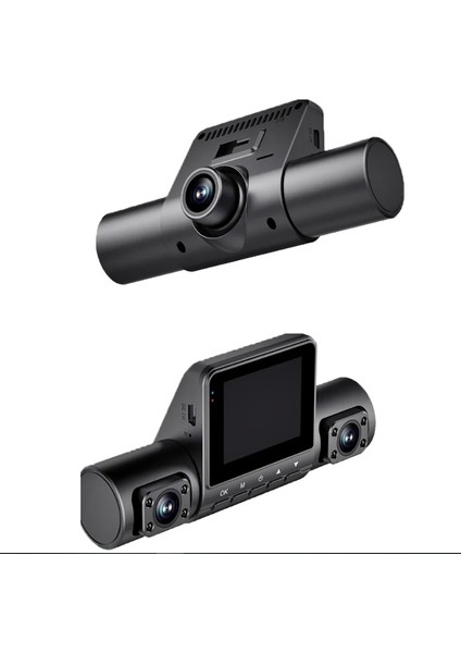 Dört Lensli Araç Içi Kamera |360° Tam Kapsamlı Kayıt, Yüksek Çözünürlüklü Gece Görüşlü G Sensörlü indirimleri