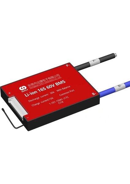 Daly Bms 16S 60V/DEŞARJ 30A/ŞARJ 15A/BALANSLI (5047)