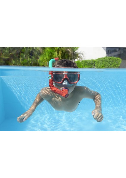 Bestway Maske ve Snorkel Vakumlu 24032 Kırmızı modelleri