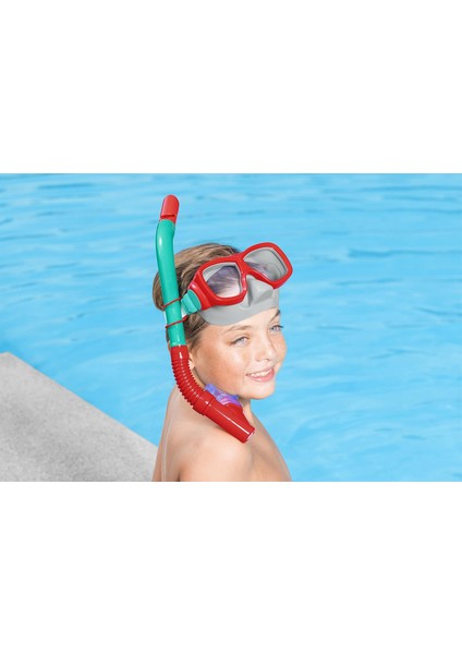 Bestway Maske ve Snorkel Vakumlu 24032 Kırmızı fırsatları
