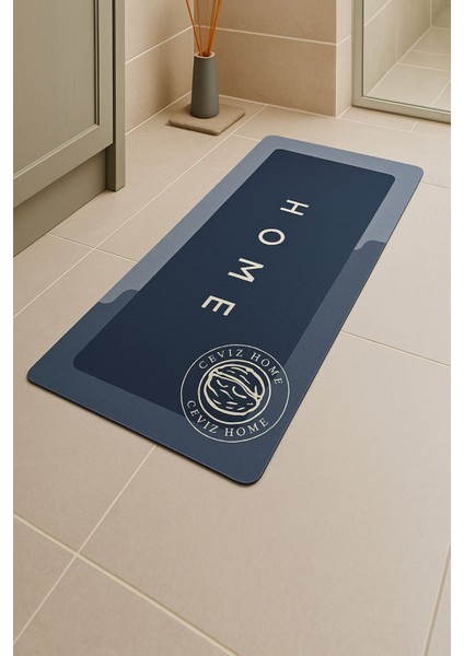 40X120 cm Emici Sihirli Paspas, Kaymaz ve Yıkanabilir Uzun Banyo Mutfak Paspası