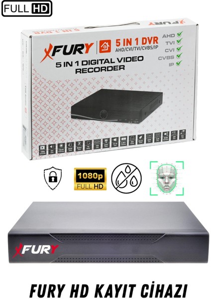 5 Kameralı Ip Güvenlik Kamerası Seti 4mp Gece Renkli Su Geçirmez 1506 500GB indirimleri